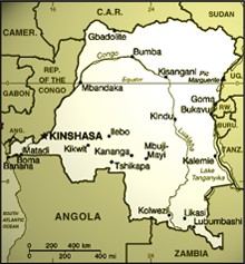 map of DRC